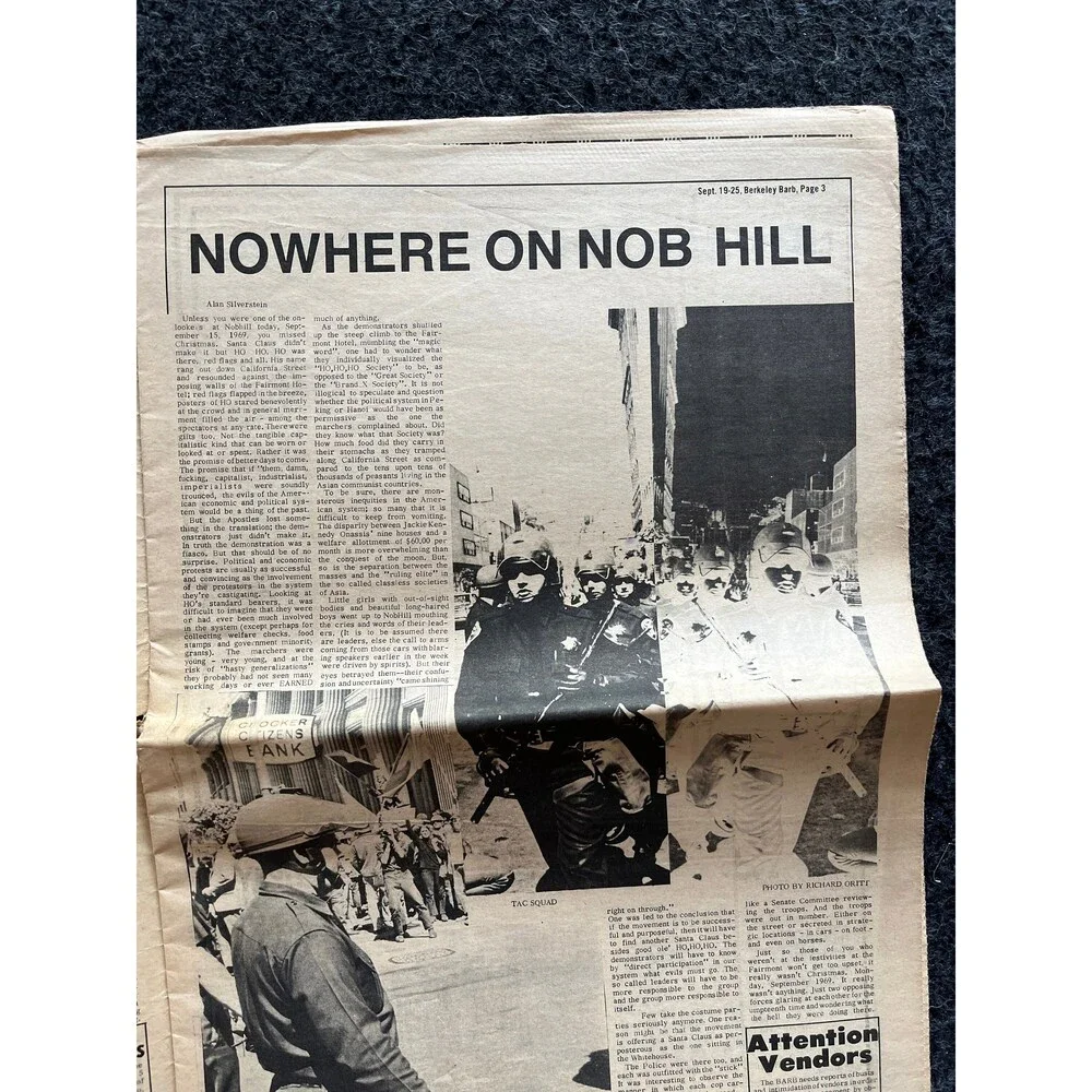 1970s Berkeley Bark CounterCulture, Black Panther Party, Underground Newspaper,